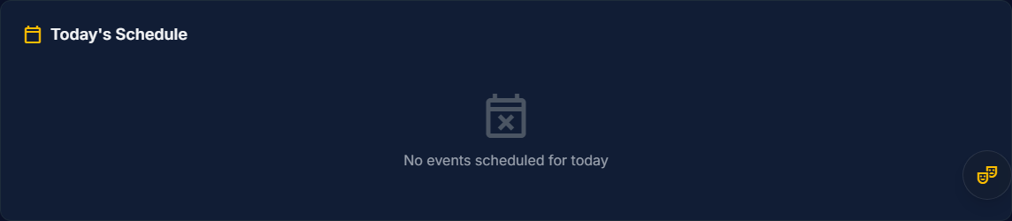 Daily Schedule widget