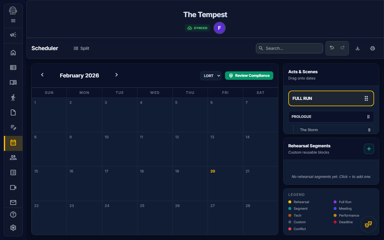 Scheduler — On Book Pro