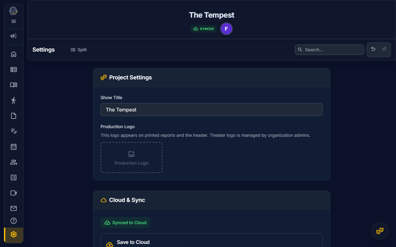 Settings — On Book Pro