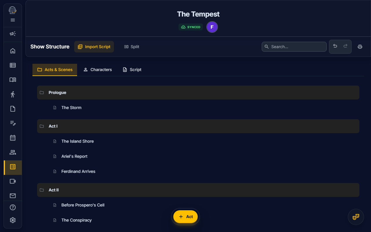 Show Structure — On Book Pro