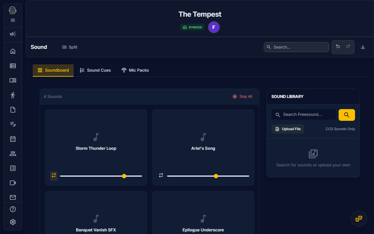 Sound Cues — On Book Pro